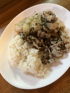 豚肉とかぶのゆかりクリーム煮ごはん